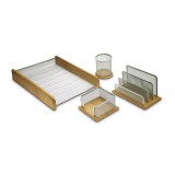 Set birou lemn/metal 6 piese