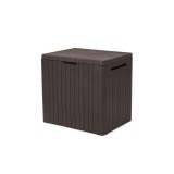 Cumpara ieftin Cutie de depozitare pentru grădină din plastic City, 113L, maro