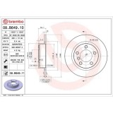 Set disc frana Mini Mini Countryman (R60) 08.10-10.16, Mini Paceman (R61) 03.12-10.16, Spate, 280X10mm, plin, BREMBO