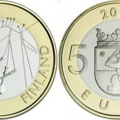 Finlanda moneda comemorativa 5 euro 2010 - Regiunea Satakunta - UNC