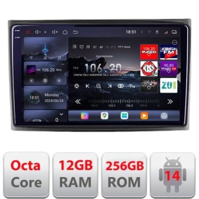 Navigatie Ford Transit 2019- varianta cu radio cd simplu Android radio gps internet 8 core QLED 2K 12+256GB 360 Edotec CarStore Technology foto