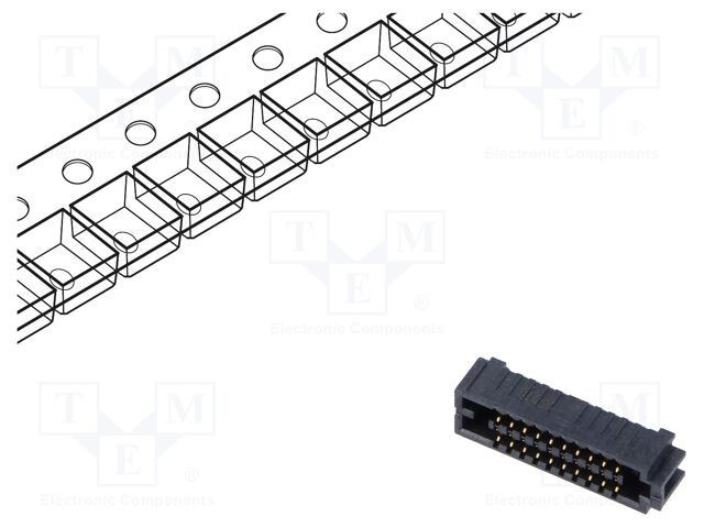 Conector PCB-PCB mamă 40 PIN 1,27mm SEAF aurit THT SAMTEC