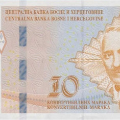 BOSNIA HERTEGOVINA █ bancnota █ 10 Konvertibilnih Marka █ 2017 █ P-81 SRB █ UNC