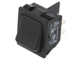 Rocker DPST ON-OFF 10A/250VAC negru -20&divide;85&deg;C