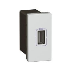 Priza USB tip A 5V 1M Legrand Mosaic aluminiu 079391