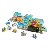 Puzzle - Orasul Animat, 49 piese | Hape