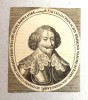 "Wilhelm Margrav de Baden-Baden" gravura 1670, Portrete, Cerneala, Altul
