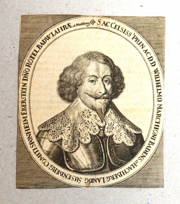 &quot;Wilhelm Margrav de Baden-Baden&quot; gravura 1670