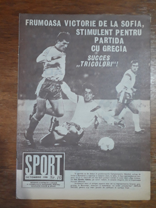 Revista Sport nr. 10 / 1988 / CSP