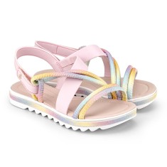 Sandale Fete Bibi Flat Form Multicolor 34 EU foto