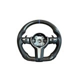 Volan sport piele perforata, carbon cu padele model M compatibil Bmw ,F10 F11 F07 F06 F01 F02 F12 F13
