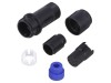 Conector circular mamă BULGIN 10 pini, IP68, Poliamidă, Baionetă, -40-120&deg;C, PXP4011/10S/5560