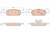 TRW GDB2018 COTEC set placute frana,frana disc