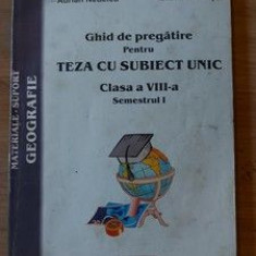 Ghid pentru teza cu subiect unic clasa a 8-a - Gabriela Iosof, Dragos Mintici