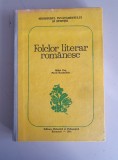 Folclor literar romanesc - Mihai Pop, Pavel Ruxandoiu , 1991