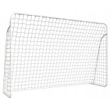 Poarta de fotbal cu plasa, cadru metalic, 300x200x120 cm, minge inclusa
