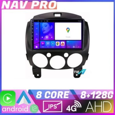 Navigatie Mazda 2 2007 2013 EDOTEC-LITE Android radio gps internet 8 128 CarStore Technology foto
