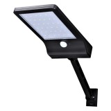 Lampa Solara Stradala, 1800mAh, 400 Lumens, 6500K, 36 Led-uri, Panou Solar Incorporat, Senzor de Proximitate, Negru