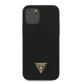 Husa Cover Guess Silicone Liquid Metal Logo pentru iPhone 14 Plus GUHCP14MSLSMK Black