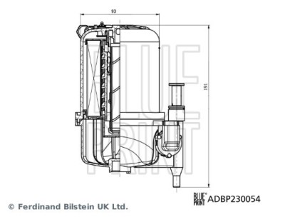 BLUE PRINT ADBP230054 filtru combustibil foto
