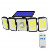 Lampa solara rotativa cu 5 panouri, 300 LED, Timelesstools