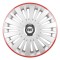 Set 4 Capace Roti, potrivite jantelor de R16, pentru Fiat, model falcon argintiu cu rama rosie