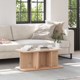 VidaXL Masă de cafea Natural 80 x 39.5 x 33.5 cm Lemn de brad solid