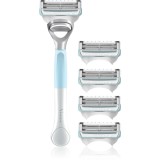 Gillette Venus For Pubic Hair&amp;Skin aparat de ras pentru ajustarea liniei bikinilor + capete de schimb 5 buc