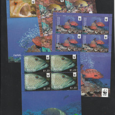 Aitutaki 2010-Fauna,WWF,Pesti,Set KB,MNH,Mi.782-785