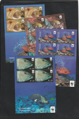 Aitutaki 2010-Fauna,WWF,Pesti,Set KB,MNH,Mi.782-785 foto