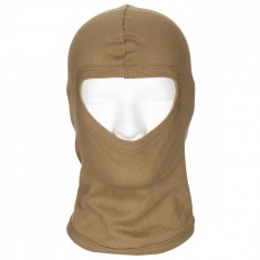 Cagula Bumbac, Subtire si Elastica Adult Balaclava "1 gaura" Tan MFH 10902R