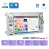 Navigatie Android dedicata Ford Focus Galaxy, S-Max ,Kuga, Transit, Fiesta, Fusion, 4GB Ram, 64GB Rom, Quad Core, Carplay Wireless, Mirror Link, Bluet