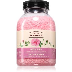 Green Pharmacy Damask Rose &amp; White Musk Bath Salt sare de baie relaxanta 1000 g