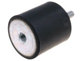 Atenuator vibratii M8, 40mm, ELESA+GANTER, Cauciuc/Otel, Duritate 55 Shore, Sarcina 1630N