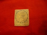 Timbru Dominica 1879 - Regina Victoria ,4 p albastru