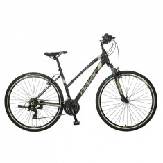 Bicicleta Trekking Polar Forester Comp Dama - 28 Inch, L, Negru-Argintiu foto