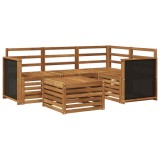 vidaXL Set de canapele de exterior 5 pcs natural 59 x 59 x 37 cm 3384310