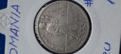 1 LEU 1911 , argint foto