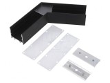Conector 120&deg; Aluminiu Anodizat Negru VARIO30-02
