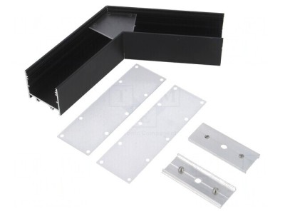 Conector 120&amp;deg; Aluminiu Anodizat Negru VARIO30-02 foto