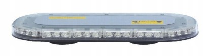 Lampă avertizare ovală cu talpă magnetică, 42 LED-uri, 12/24V BLK0005 foto