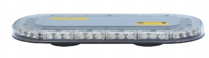 Lampă avertizare ovală cu talpă magnetică, 42 LED-uri, 12/24V BLK0005