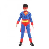 Cumpara ieftin Costum cu muschi Superman pentru baieti 100-110 cm 3-5 ani