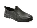 Cumpara ieftin Mocasini OTTER negri, T8512, din piele naturala
