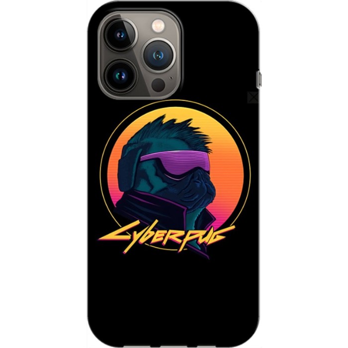 Husa compatibila cu Apple iPhone 14 Plus model Cyberpug, Silicon, TPU, Viceversa