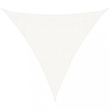Cumpara ieftin Panza parasolar din HDPE triunghiulara 3,6x3,6x3,6 m, alb