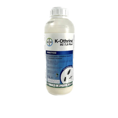 K-Othrine SC 7,5 Flow 1 L, insecticid contact/ ingestie, Bayer (muste, tantari, gandaci de bucatarie, plosnite, furnici, purici, cariul alimentelor, g foto