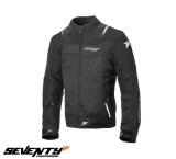 Geaca (jacheta) barbati pentru scuter - motocicleta Racing vara Seventy model SD-JR52 culoare: negru Negru S