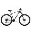 Bicicleta MTB Afisport M5 29 Inch L Gri, Cadru Aluminiu, Frane Shimano, 2x9 Viteze, Furca RST Blaze, Anvelope WTB. Ciclism Montan