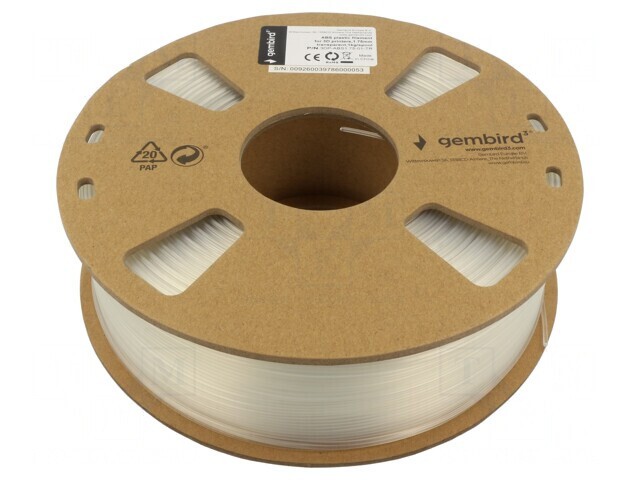 Filament ABS 1,75mm Transparent 1kg